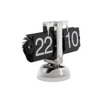 TISCHUHR Flip 21/16.5 cm - Schwarz, Metall (21/16.5/21cm) - Karlsson