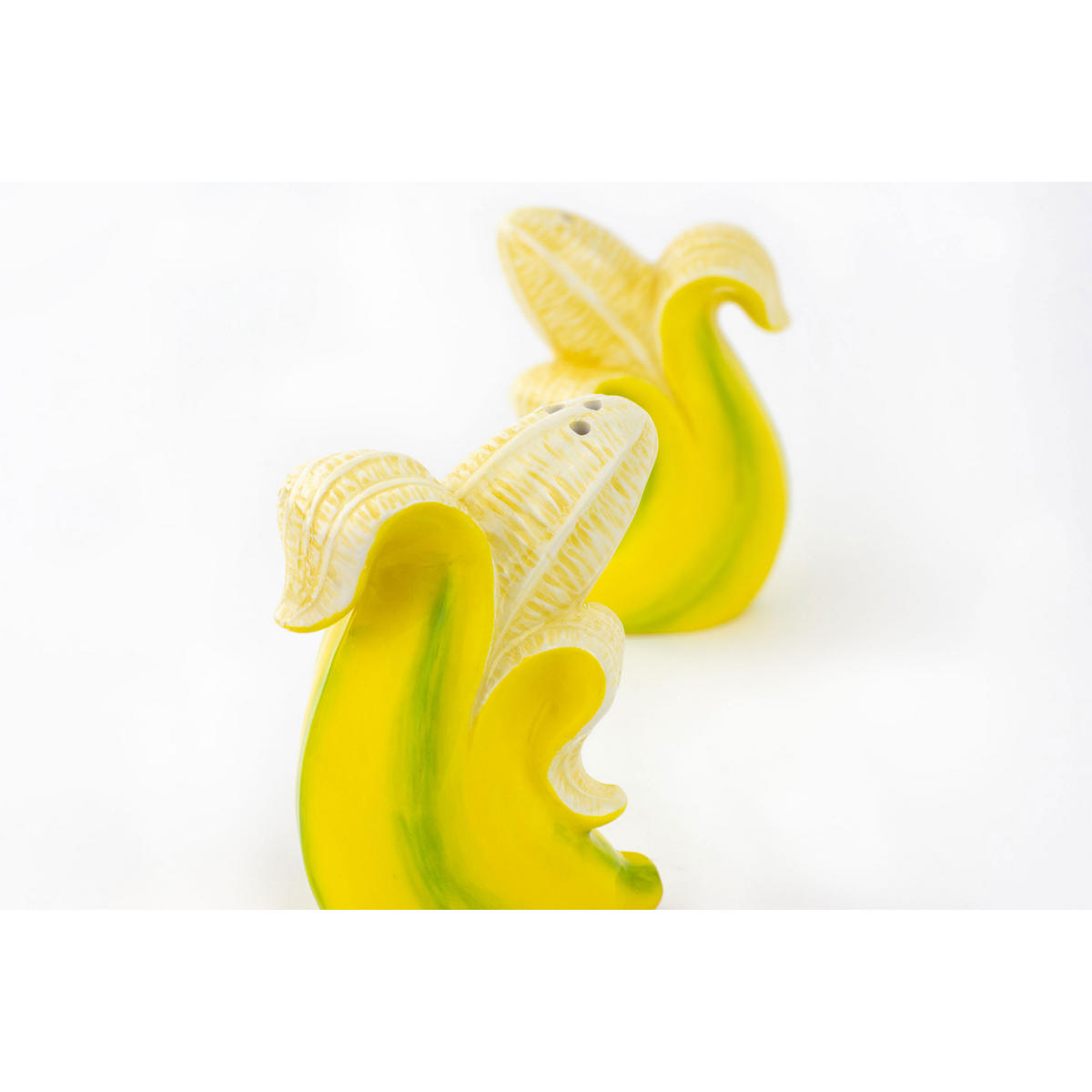GEWÜRZSTREUER Set 2-tlg. Banana Romance, Dolomit, Gelb, 5.8 cm - Gelb, Keramik (1/1/1cm) - Donkey Products