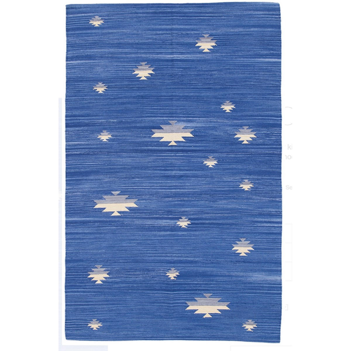 TEPPICH Moderner, beidseitig verwendbarer für Wohn- und Schlafzimmer LANAI Blau 160 x 230 cm - Blau, Naturmaterialien (160/230cm) - Novatrend