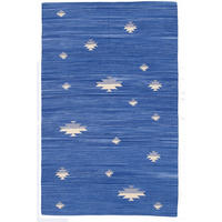 TEPPICH Moderner, beidseitig verwendbarer für Wohn- und Schlafzimmer LANAI Blau 160 x 230 cm - Blau, Naturmaterialien (160/230cm) - Novatrend