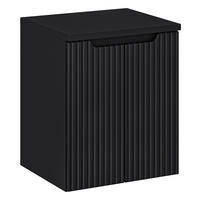 WASCHTISCHUNTERSCHRANK 50 cm 2Teile - Nova Black N BM119 in Schwarz/Matt - Schwarz, Holz (50/57/40cm)