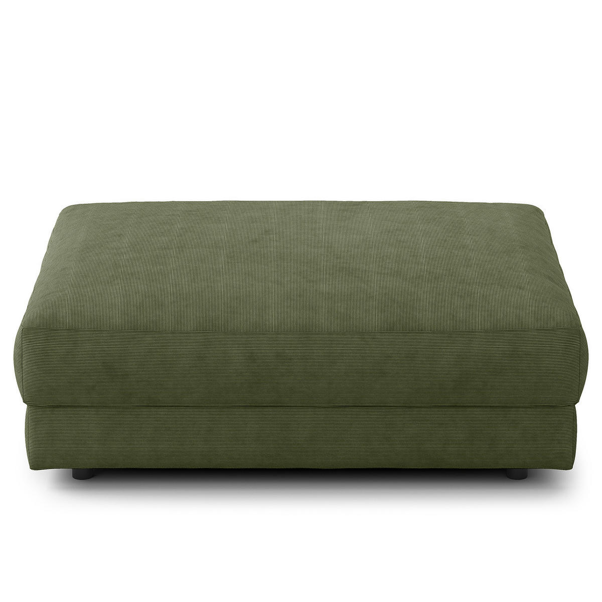 POLSTERHOCKER - Schwarz/Grün, Kunststoff/Textil (105/38/117cm) - home24