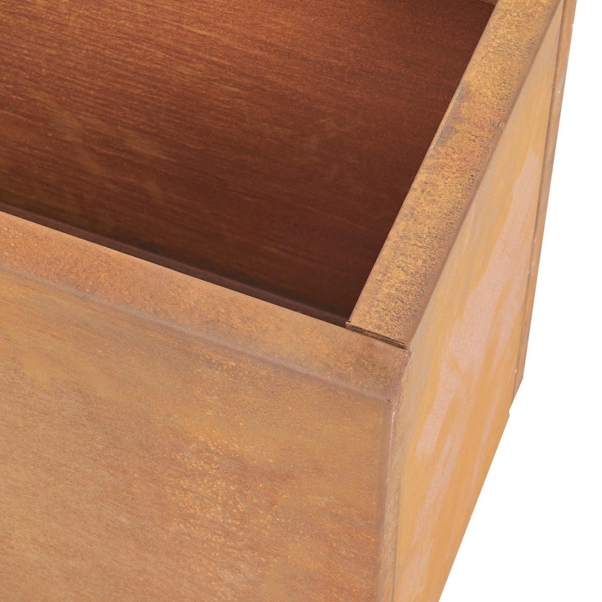 PFLANZKÜBEL Vaargel - Rostfarben, Metall (80/40/30cm) - casa.pro