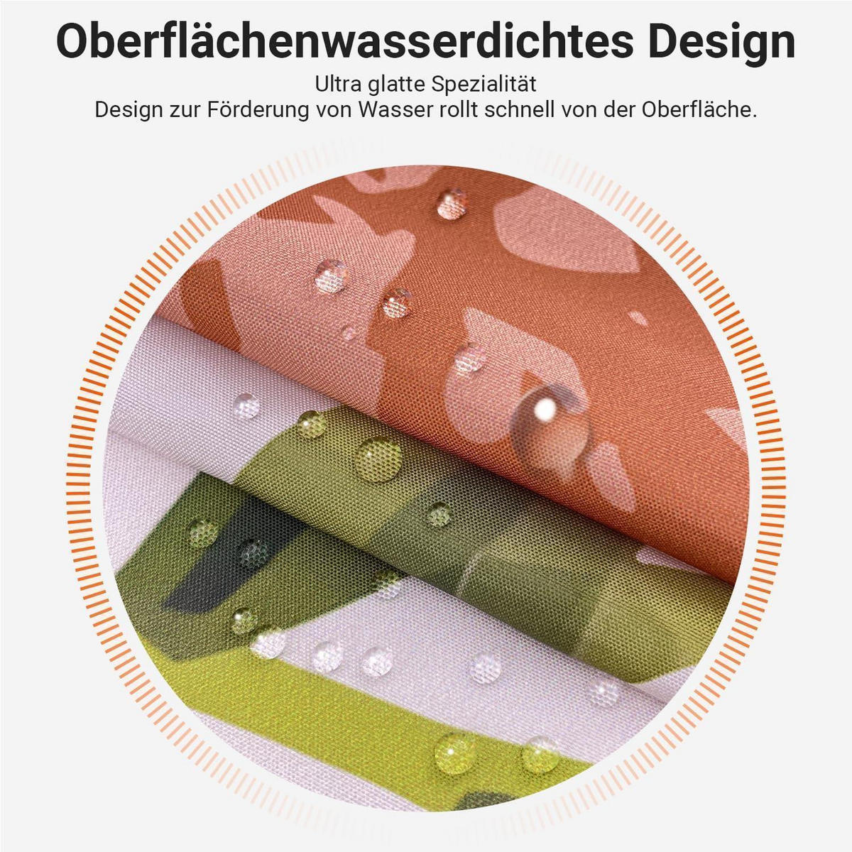 DUSCHVORHANG Blätter Linie 240 x 200 cm - Multicolor, Textil (240/200cm)