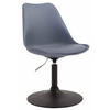 DREHSTUHL Kunststoff grau - Schwarz/Grau, Kunststoff/Metall (48/76/57cm) - CLP