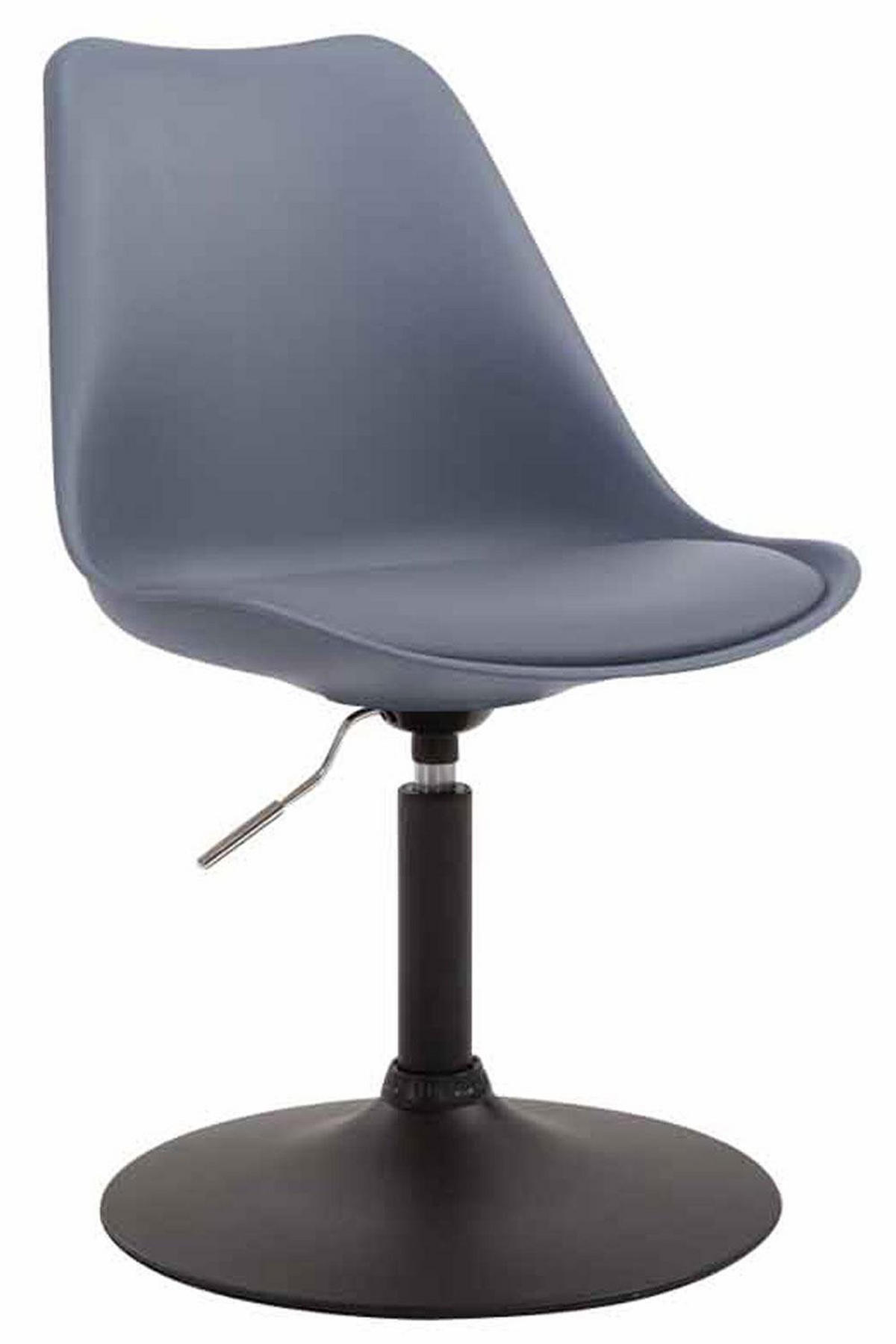 DREHSTUHL Kunststoff grau - Schwarz/Grau, Kunststoff/Metall (48/76/57cm) - CLP