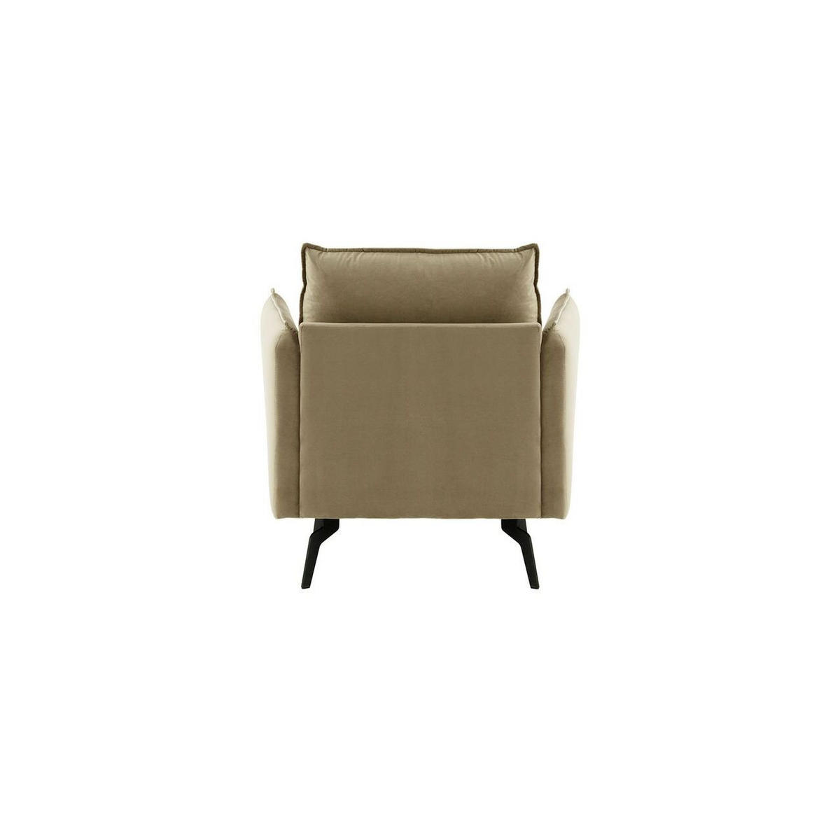 SESSEL Layla-Velluto 3 - Beige, Holz/Textil (105/95/98cm)