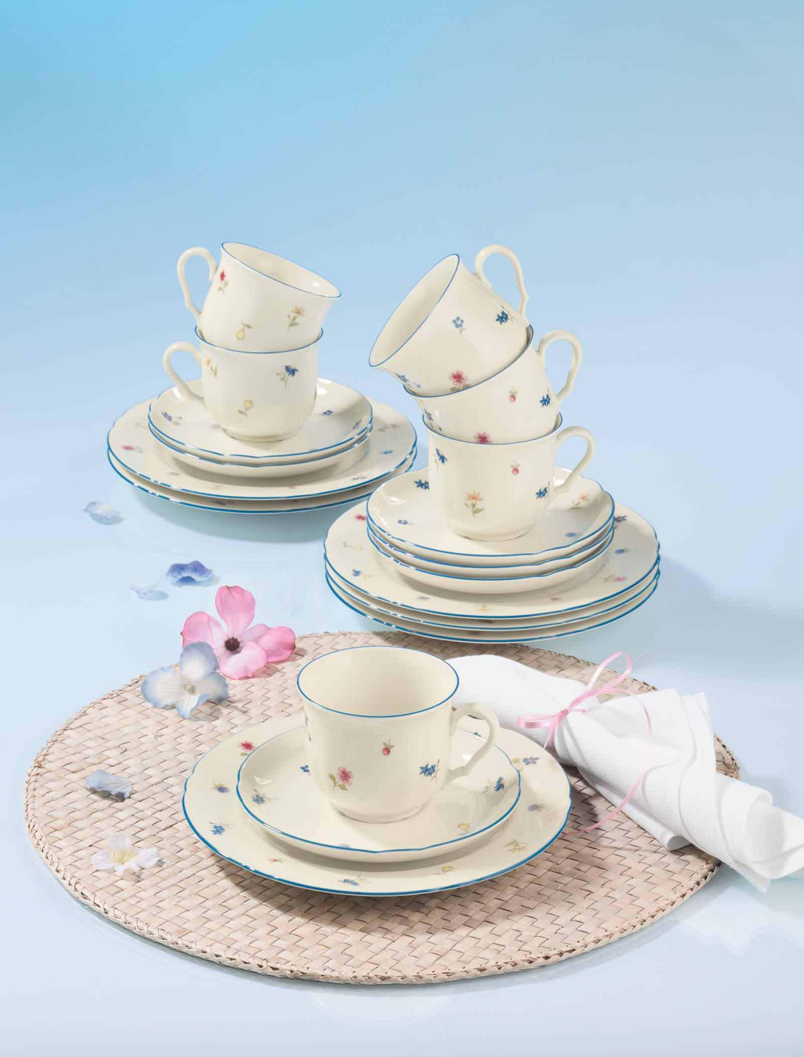 KOMBISERVICE Marieluise Streublume bunt 42er Set - Multicolor, Keramik (1/1/1cm) - Seltmann Weiden