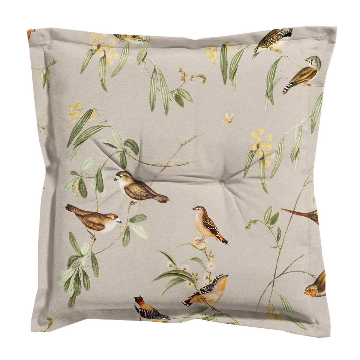 SITZKISSEN Aria - Beige - 50/50/7 cm - 4er-Set - Beige, Textil (50/7/50cm) - Madison