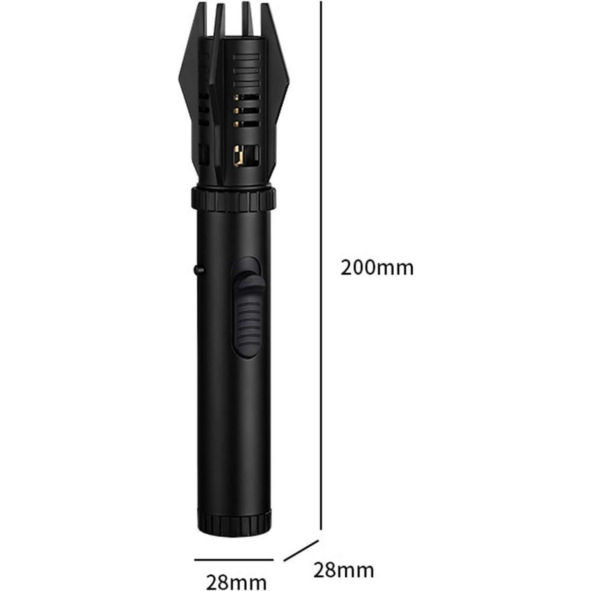 STABFEUERZEUG Jetflamme Grün Nachfüllbar Einstellbar Winddicht - Multicolor, Metall (2.8/2.8/20cm)