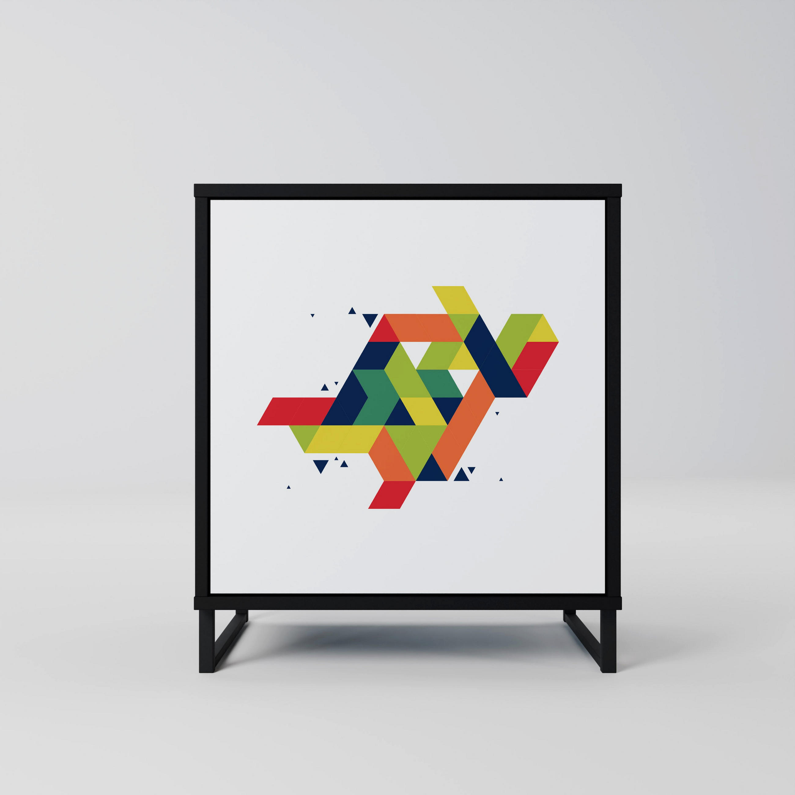 SpaceRebels Sideboard Schwarz 57.5x67.5x42 cm