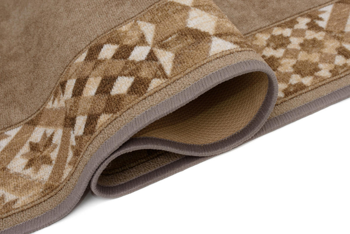 TEPPICHLÄUFER Anti-Rutsch Beige rutschfest Gummiunterlage 100/600 cm - Beige, Textil (100/600cm) - Tapiso