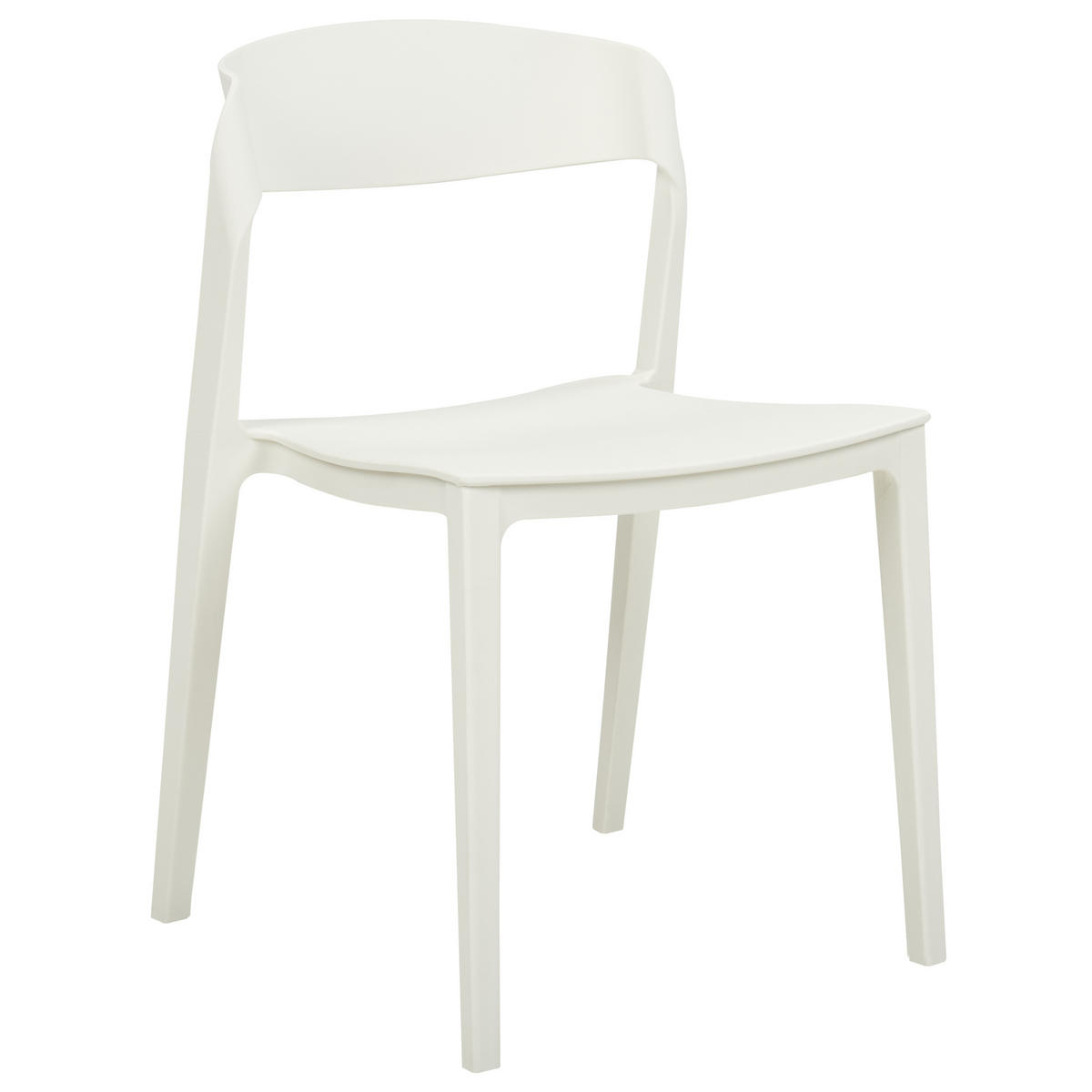 ÉTKEZŐSZÉK 2 darabos Szett Műanyag Fehér Somers - fehér, műanyag (48/77/51cm) - Beliani