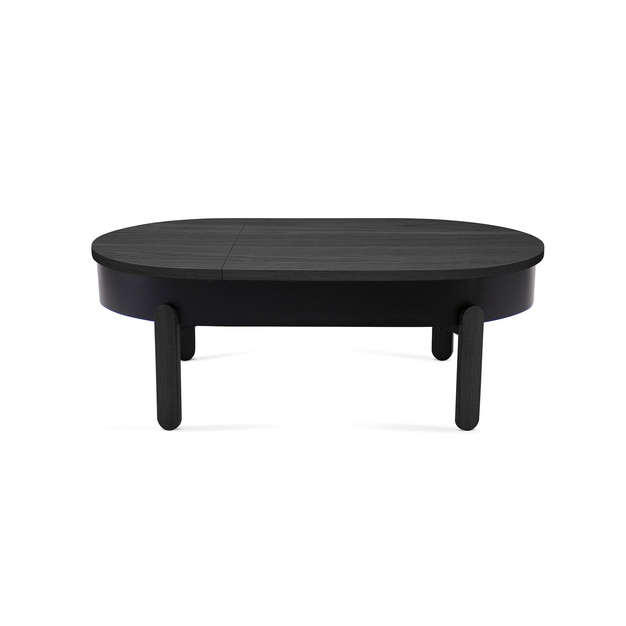 COUCHTISCH Batea L - Schwarz, Holz (60/100/35cm) - Woodendot