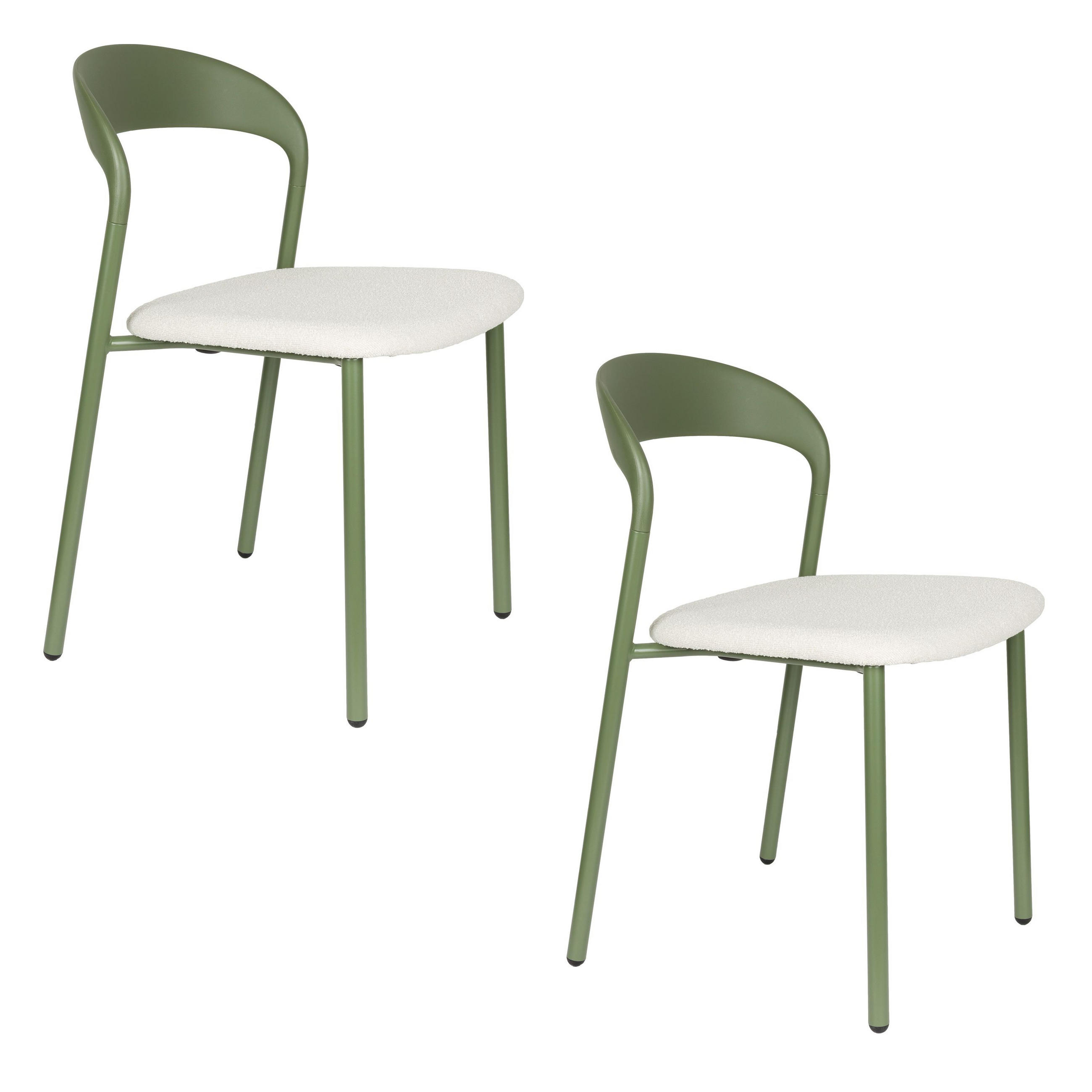 ESSZIMMERSTUHL Adelina Grün - 2 er Set - Grün, Kunststoff (49.7/78/52cm) - Housecraft Living