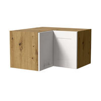 ECKHÄNGESCHRANK Oslo W12/60/36 Eiche Artisan / Weiß Matt 60 / 60 / 36cm - Eiche Artisan/Weiß, Holz/Holzwerkstoff (60/36/60cm) - Feldmann-Wohnen