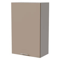 HÄNGESCHRANK Brerra W4/60/1 Weiß / RAL 1019 graubeige Matt 60 / 32,5 / 96cm - Graubraun/Weiß, Holz/Holzwerkstoff (60/96/32.5cm) - Feldmann-Wohnen