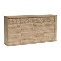 KOMMODE NATURAL N-9 - Eichefarben, Holzwerkstoff (192/100/41cm) - Meblini