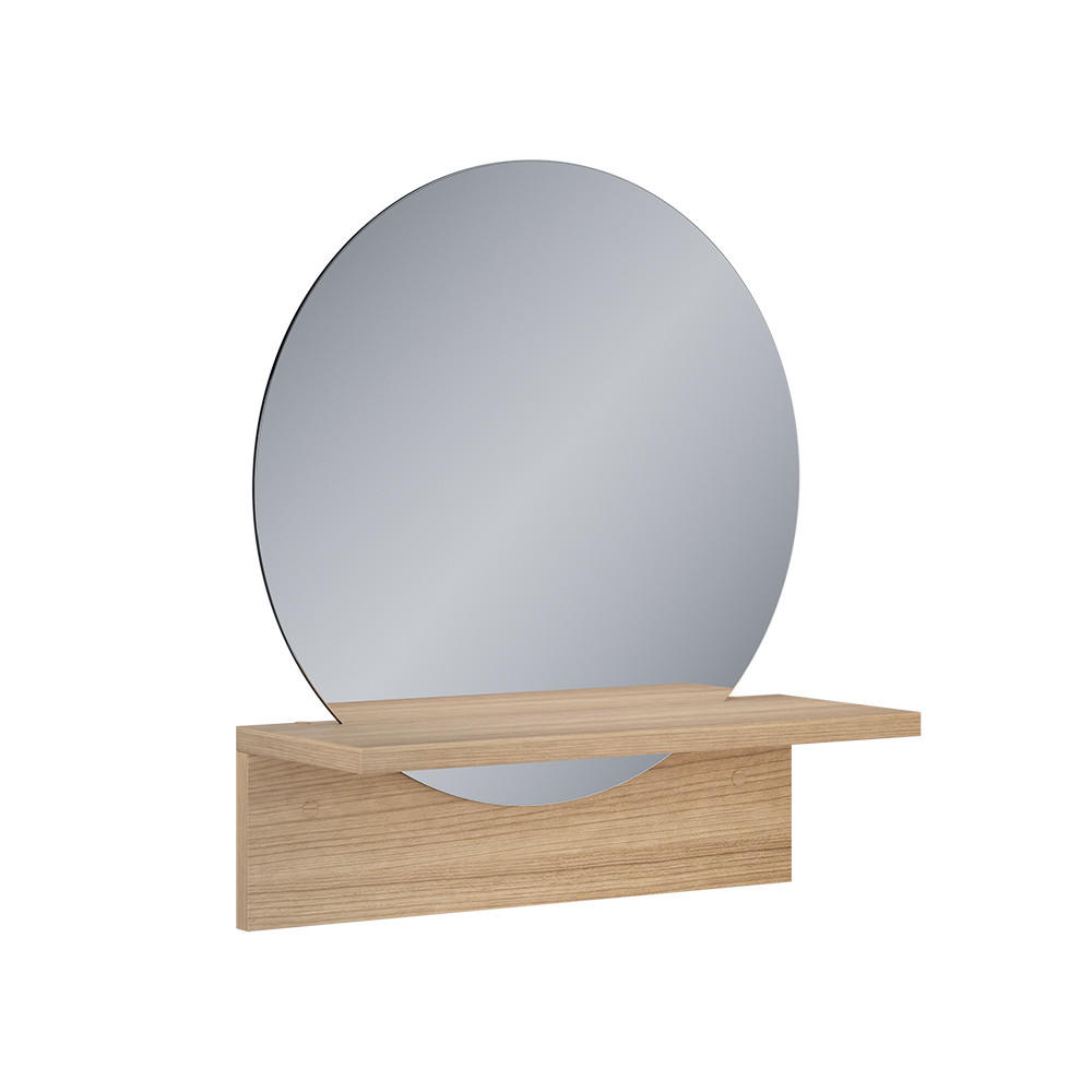 BADEZIMMERSPIEGEL Elyra Goldkraft Eiche 40 x 47.5 cm mit Ablage - Honigeiche, Holzwerkstoff (40/47.5/15cm) - Vicco