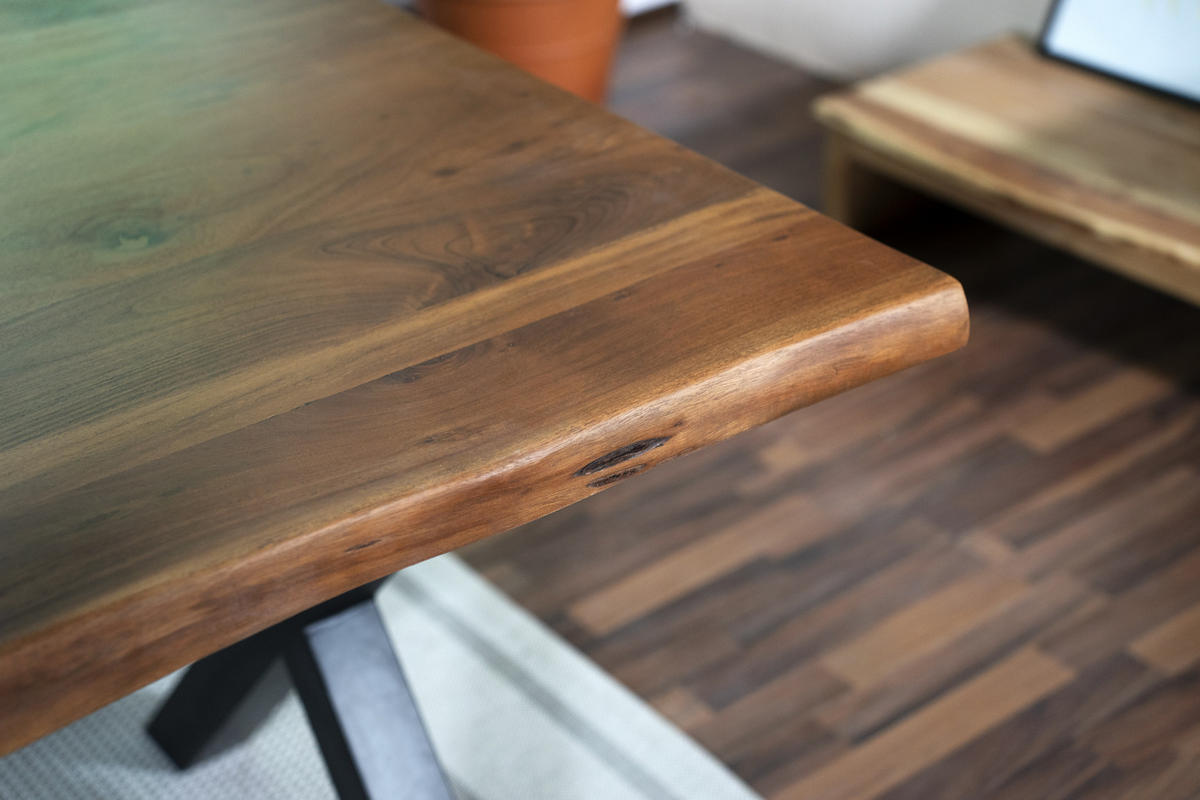 ESSTISCH CALI - Schwarz/Braun, Holz/Metall (100/200/77cm) - SAM
