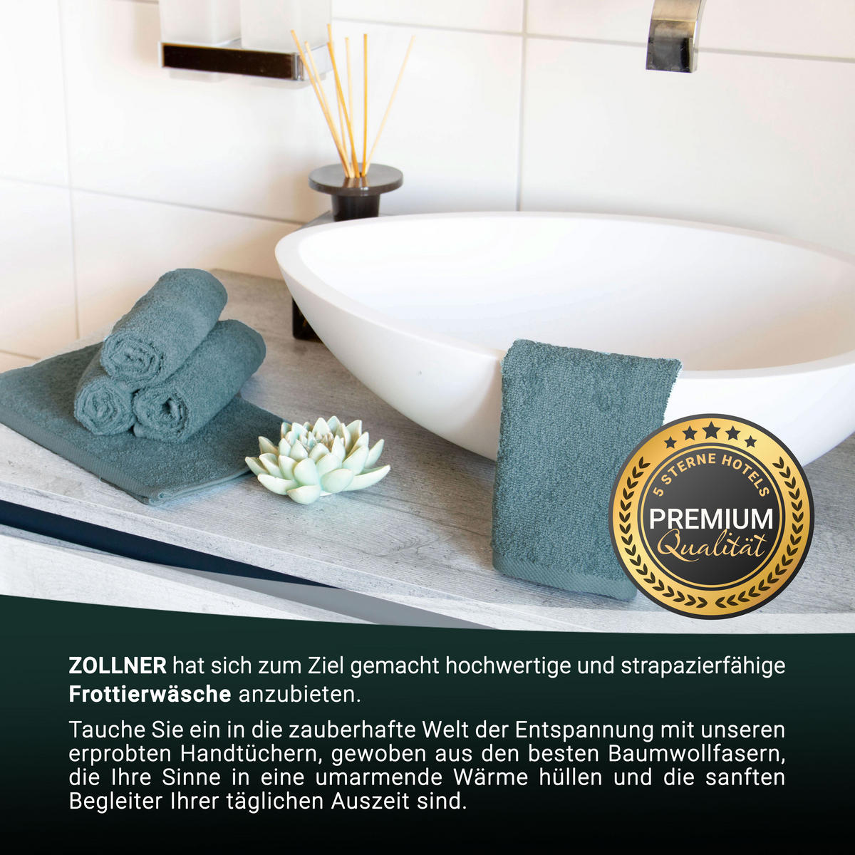 SEIFTÜCHER, 10er-Set, 30x30 cm, 100% Baumwolle, Blau - Petrol, Textil (30/30cm) - Zollner