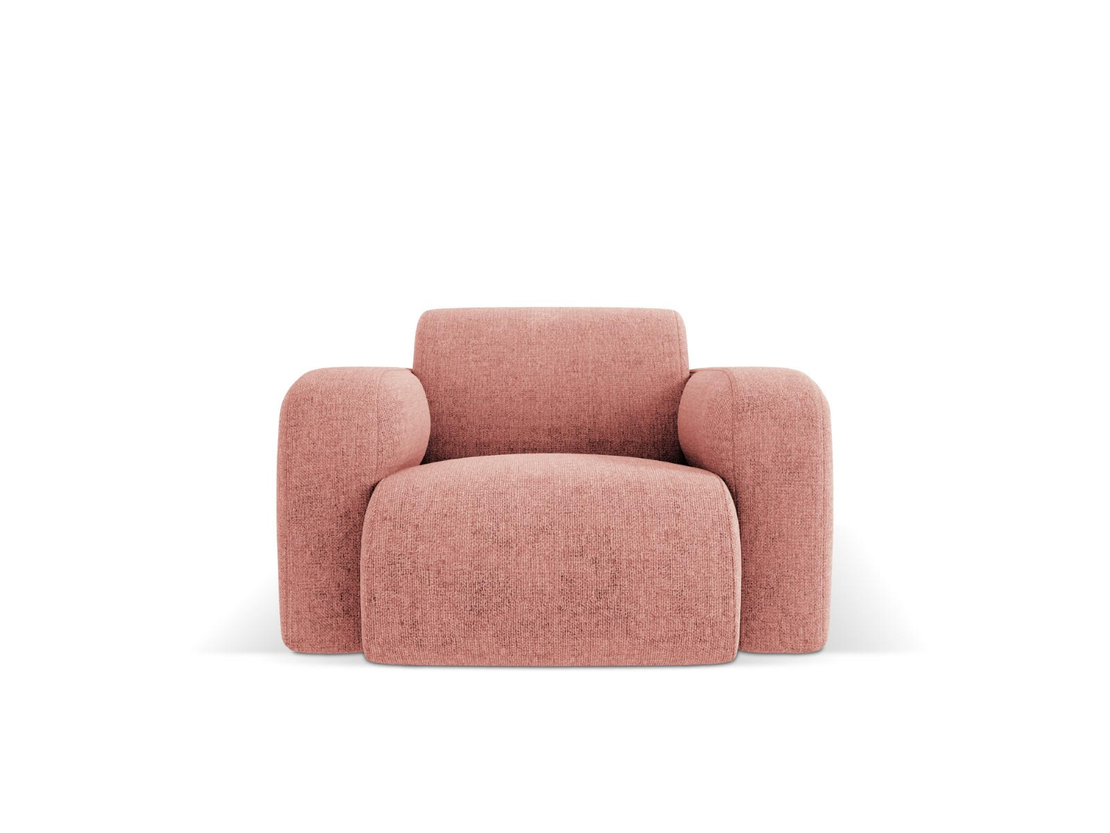 SESSEL Molino aus Chenille-Stoff rosa - Pink, Textil (95/72/105cm) - Micadoni