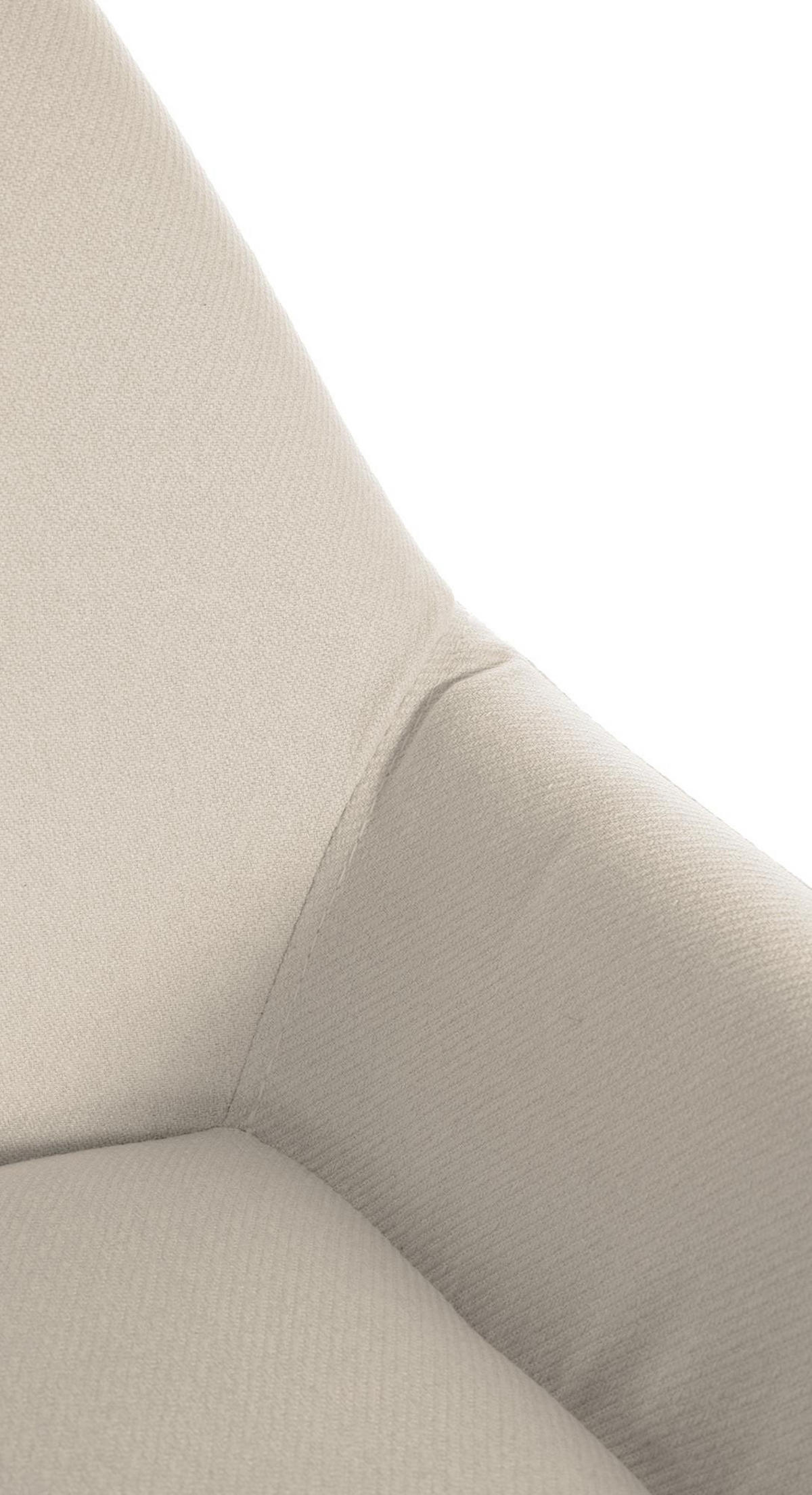 BARHOCKER 2er Set Prag Gold Stoff creme - Goldfarben/Creme, Textil/Metall (51/109/52cm) - TPFLiving