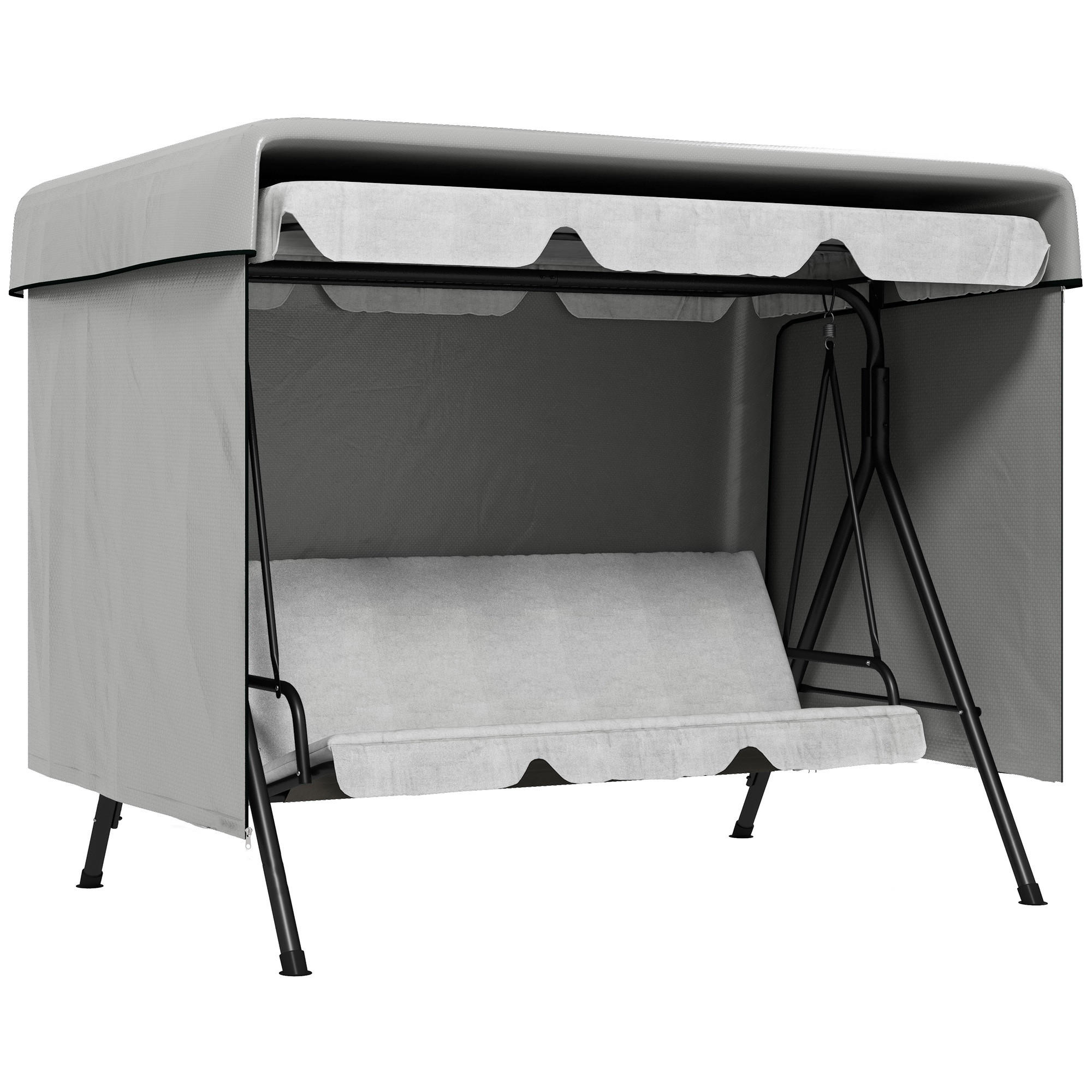 ComfortXL Gartenmöbelabdeckung Grau 155x150x215 cm