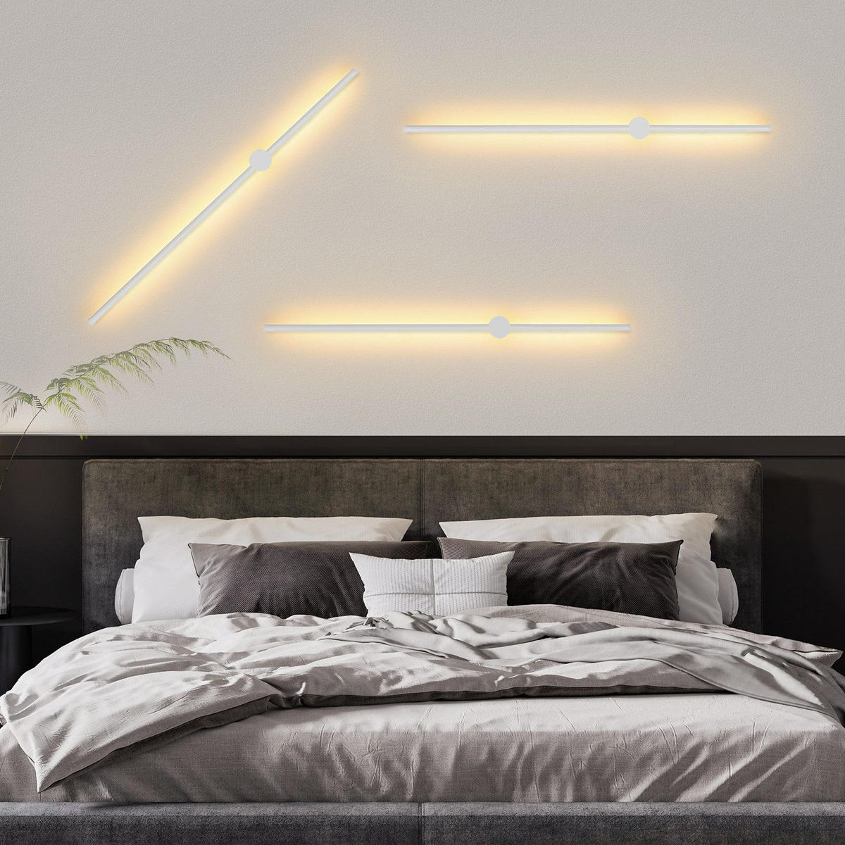 LED - WANDLEUCHTE Meerthion 10.0/6.0/60.0 cm - Weiß, Metall (10/6/60cm) - ZMH