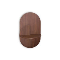 NACHTTISCH SLIM ALBA mit versteckter Aufbewahrung - Walnussfarben, Holz (35/62/28.5cm) - Woodendot