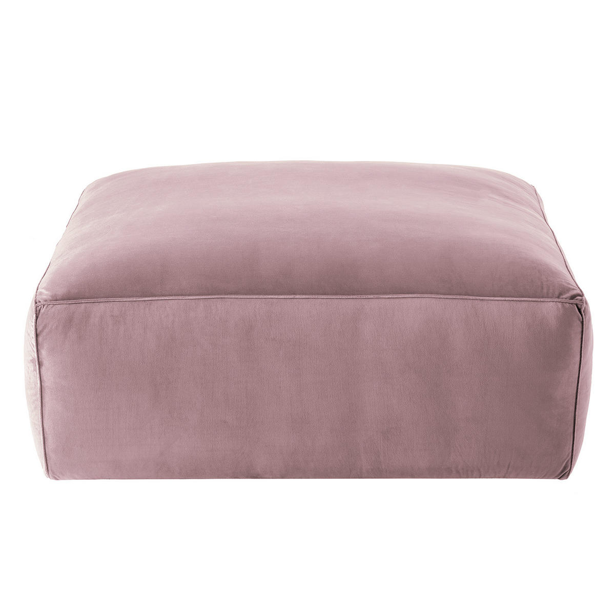 POLSTERHOCKER - Mauve/Schwarz, Kunststoff/Textil (92/42/92cm) - home24