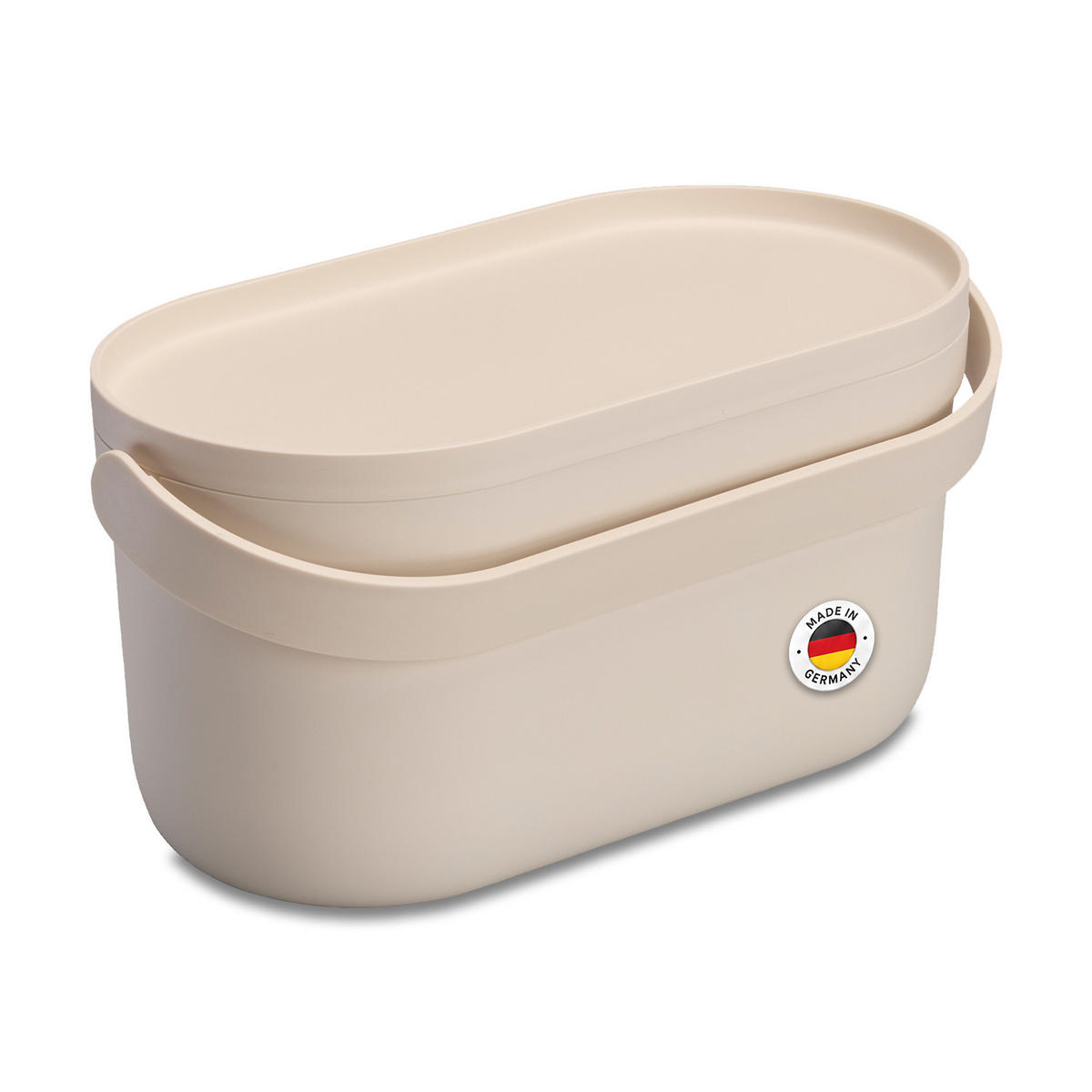 BIOMÜLLEIMER 5 L, sandbeige - Beige, Kunststoff (16/16/31cm) - GARANTIA