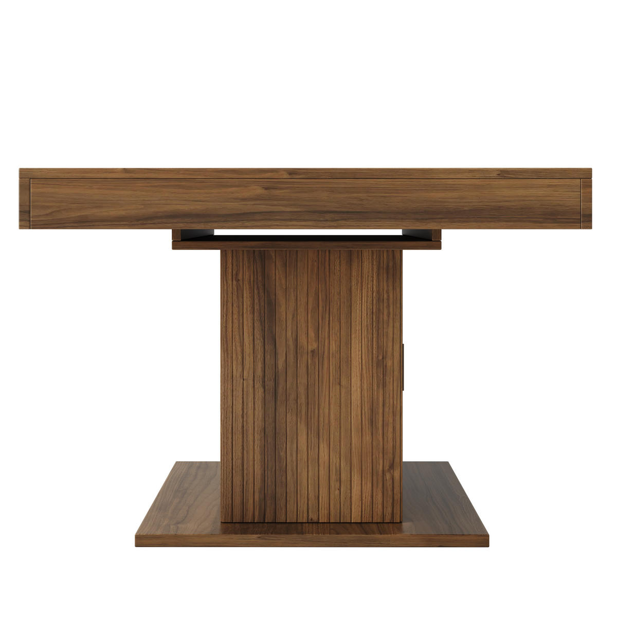 ESSTISCH ausziehbar 140-180/90/75,2 cm mit Stauraum DE-39641 Nussbaum - Walnussfarben, Holzwerkstoff (90/140/75.2cm) - ComfortXL