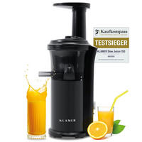 ENTSAFTER Slow Juicer Schwarz Entsafter 150W - Schwarz, Kunststoff (24/41/21cm) - KLAMER