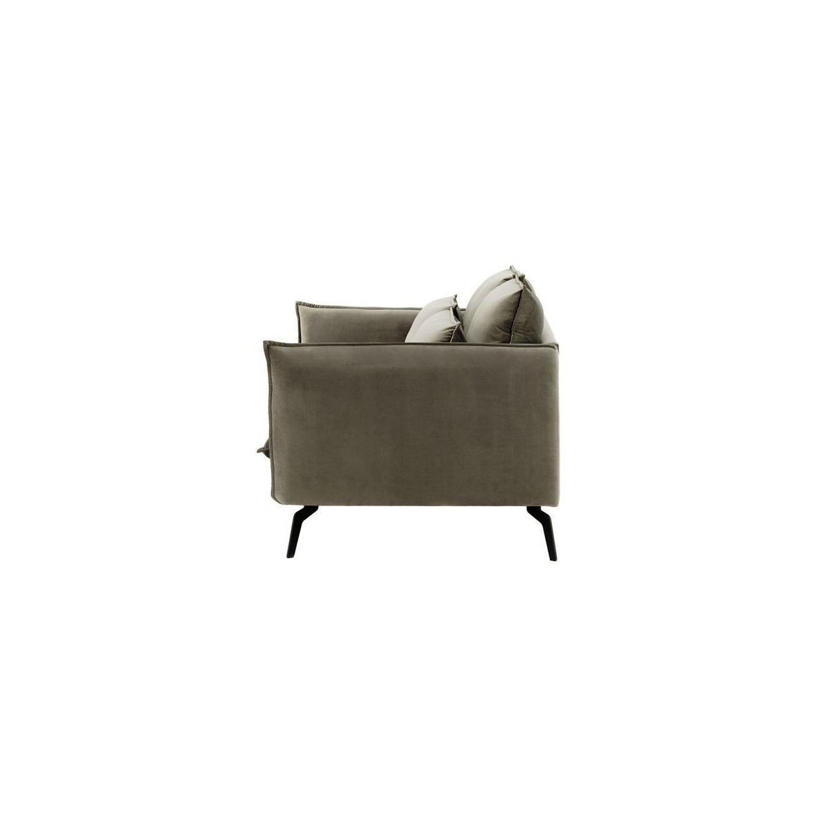 ZWEISITZER-SOFA Layla-Velluto 17 - Braun, Holz/Textil (171/95/98cm)