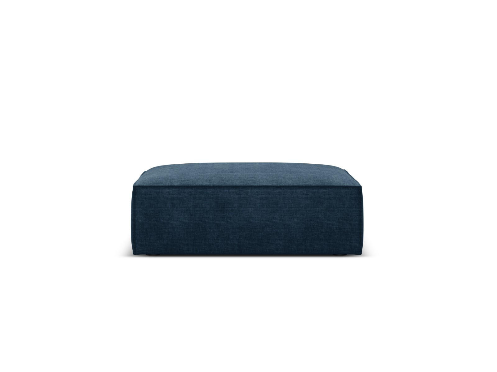 POUF Kaelle aus Chenille-Stoff königsblau - Blau, Textil (80/38/100cm) - Micadoni