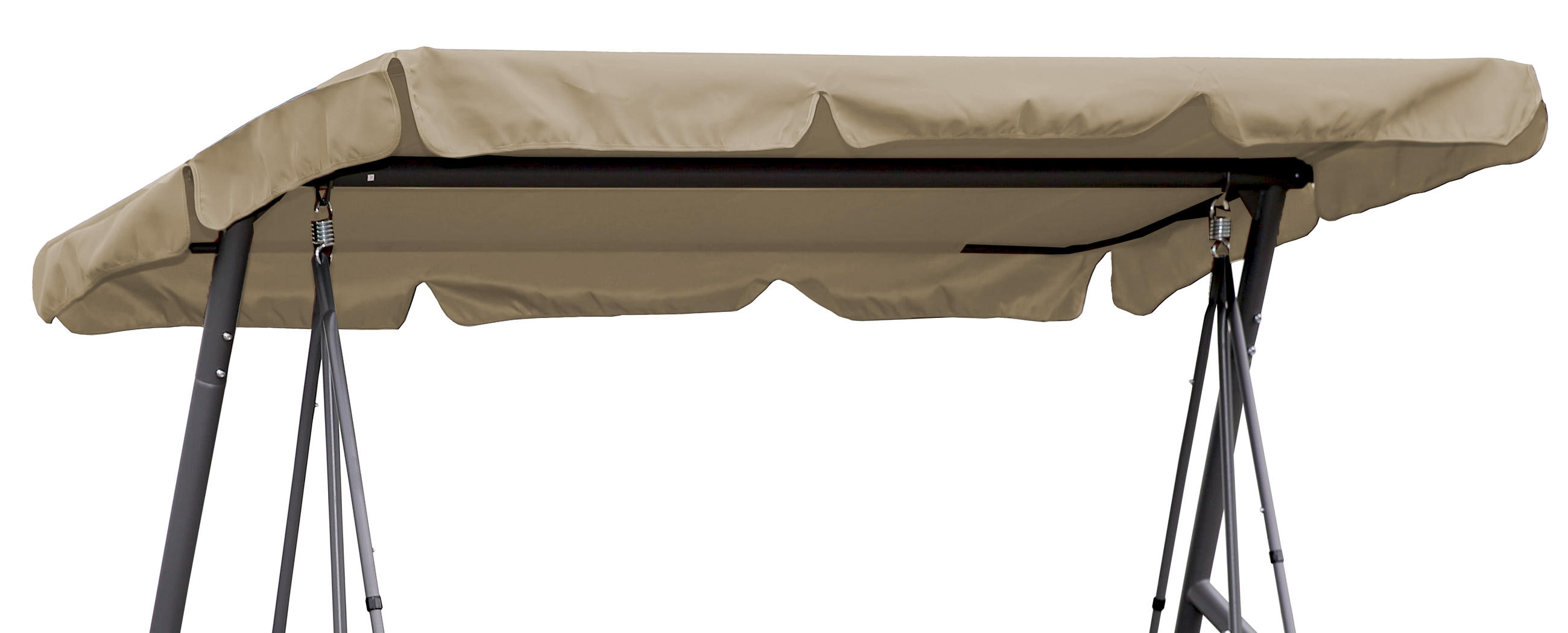 ERSATZDACH Hollywoodschaukel 145x200 cm Beige - Beige, Textil (145/18/200cm) - QUICK STAR