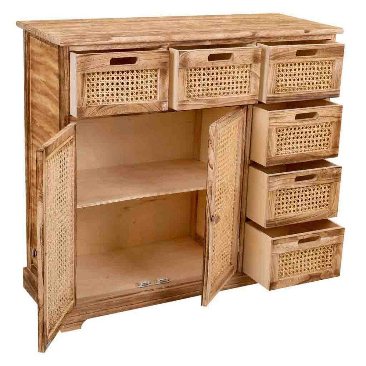 KOMMODE aus Holz 86x33x79 cm - Braun, Holz (86/78.5/33cm) - Wanderlust
