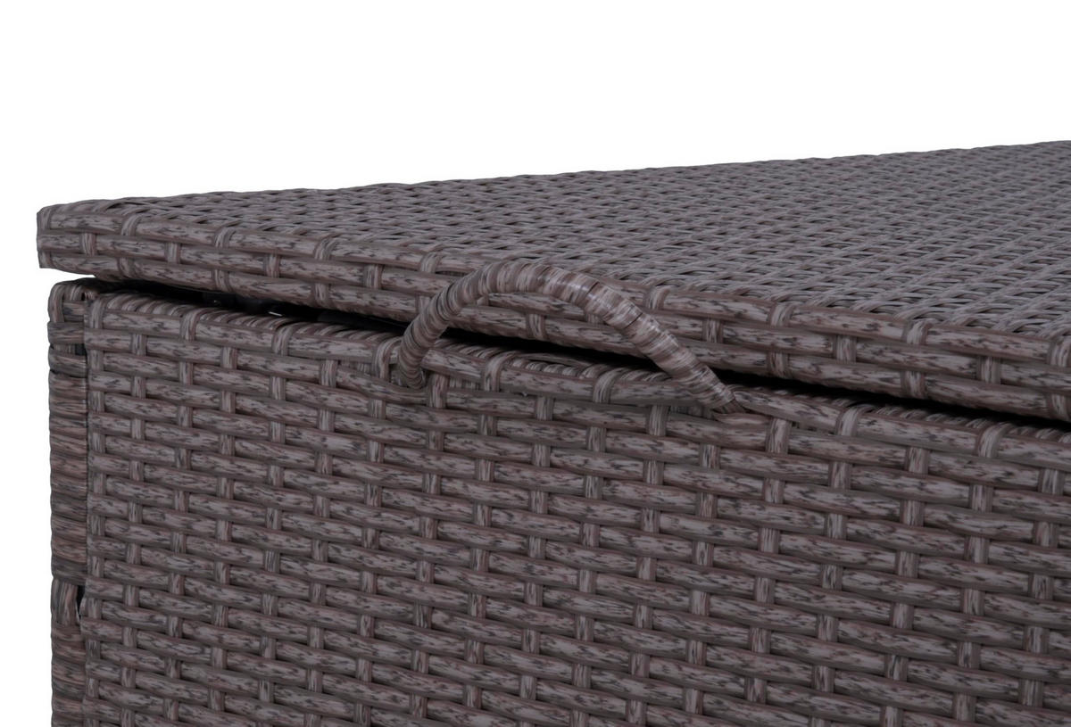 AUFLAGENBOX Vera Braun Kunststoff Gartenbox Kissenbox Outdoor - Braun, Kunststoff (50/60/120cm) - DELUKE