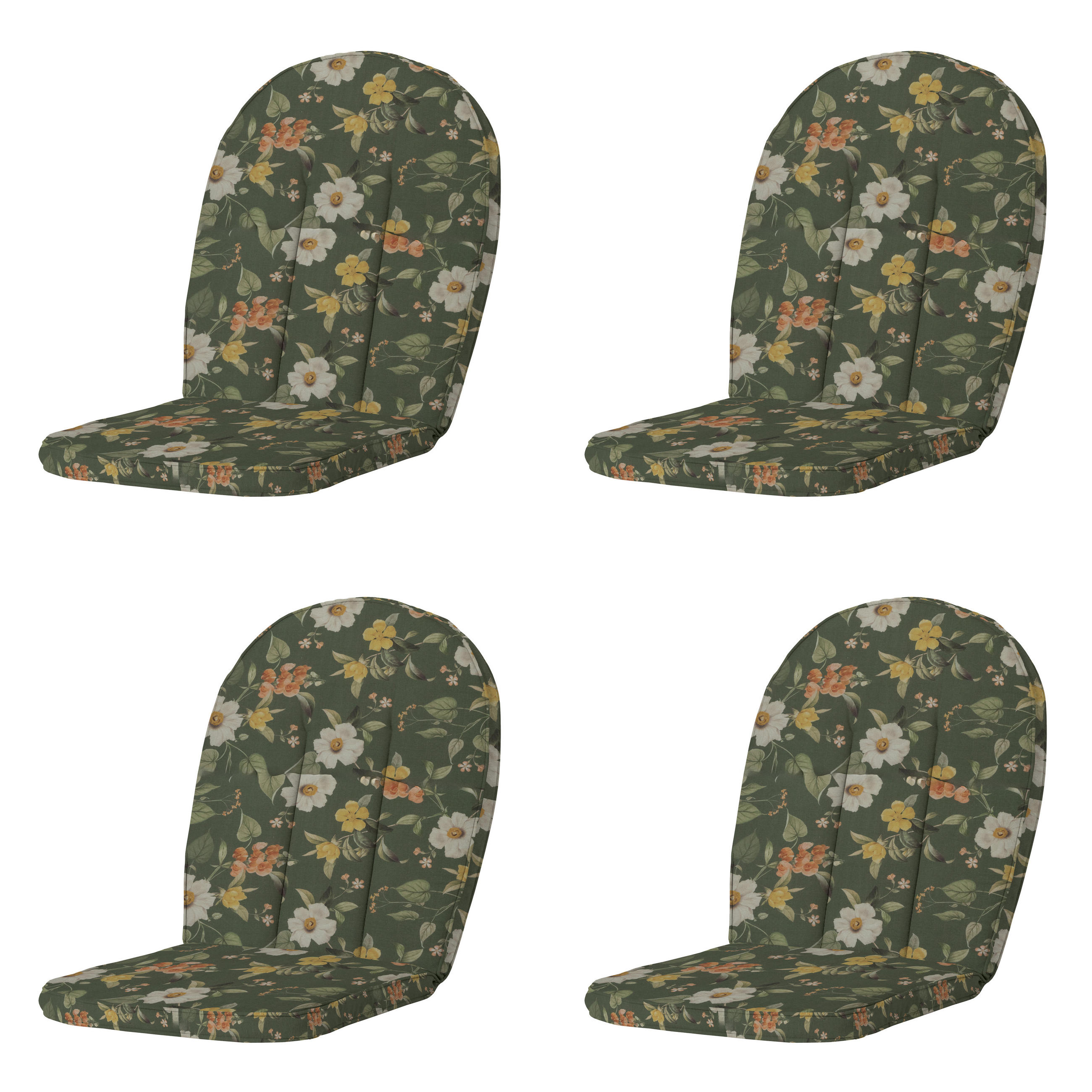 GARTENSTUHLKISSEN Julliete - Mehrfarbig - 105/52/5 cm - 4er-Set - Multicolor, Textil (52/5/105cm) - Madison