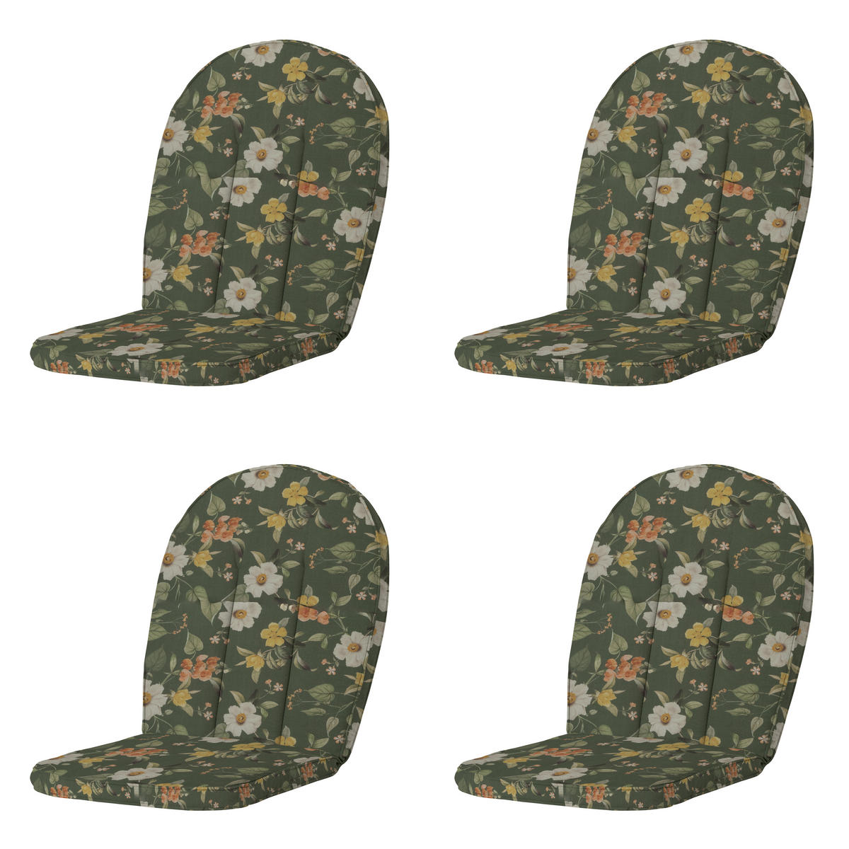 GARTENSTUHLKISSEN Julliete - Mehrfarbig - 105/52/5 cm - 4er-Set - Multicolor, Textil (52/5/105cm) - Madison