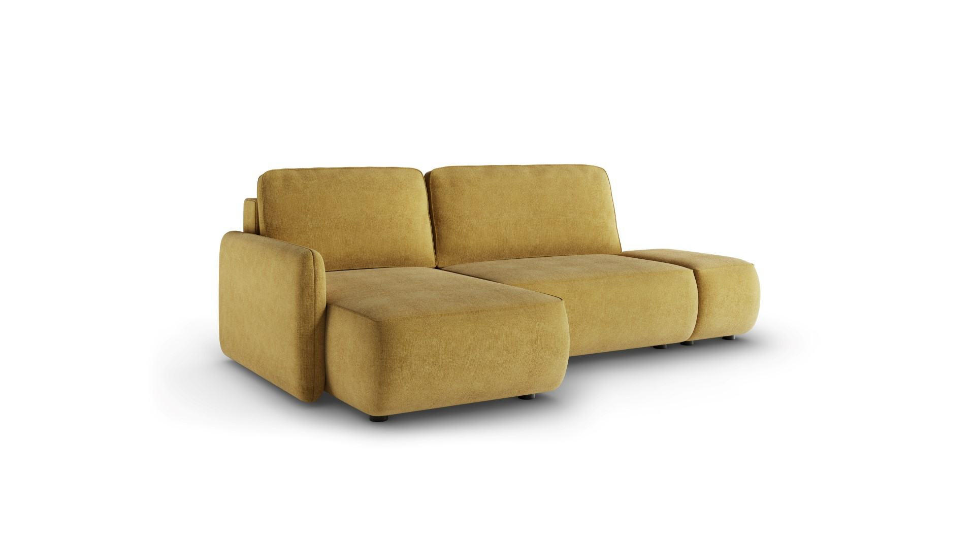 ECKSOFA mit Schlaffunktion Gelb - Gelb, Textil (229/148cm) - Furnisell