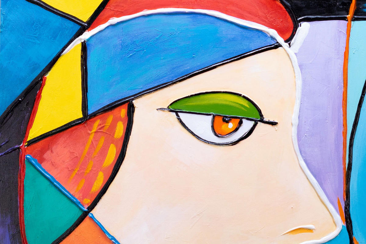 ACRYLBILD HANDGEMALT 87/87 cm - Multicolor, Holz/Textil (87/87cm) - KUNSTLOFT