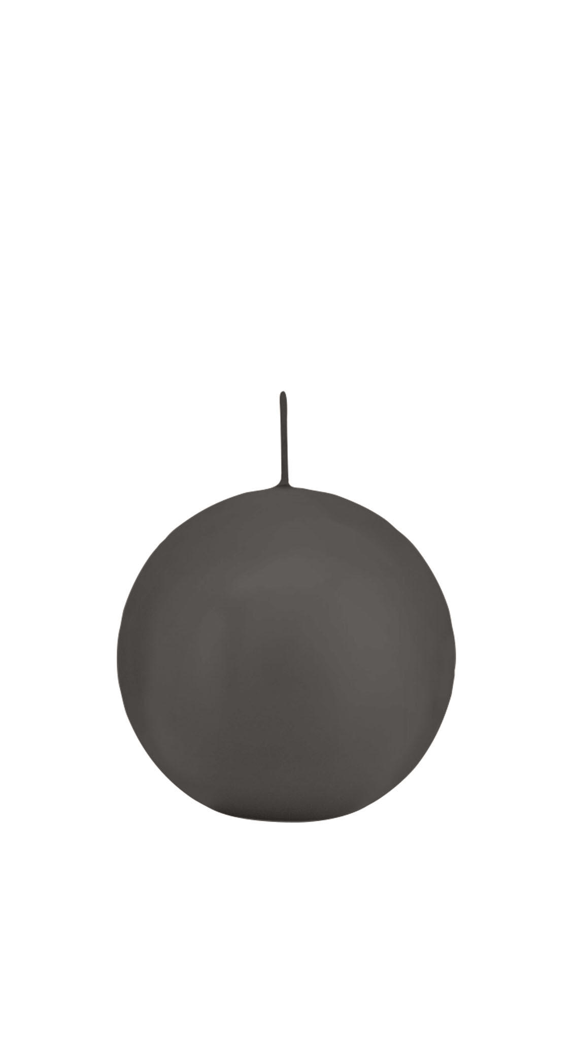 KUGELKERZEN Grau Ø 70 mm, 12 Stück - Grau, Paraffin (7/7/7cm) - Wiedemann Kerzen