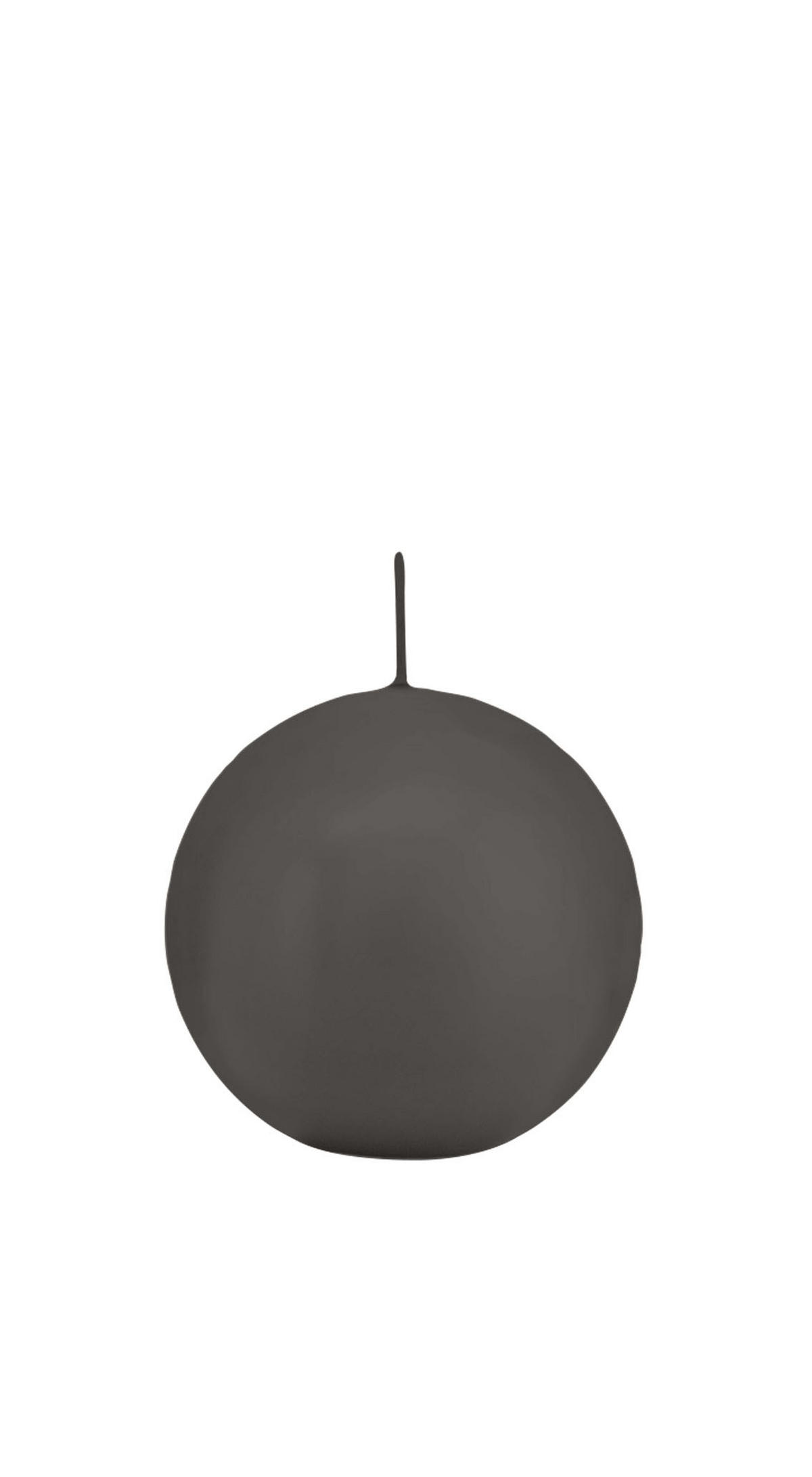 KUGELKERZEN Grau Ø 70 mm, 12 Stück - Grau, Paraffin (7/7/7cm) - Wiedemann Kerzen