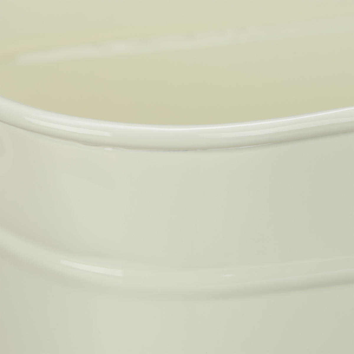 BLUMENKASTEN - Creme, Metall (38/16/19cm) - Relaxdays