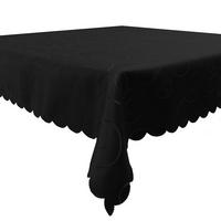 TISCHDECKE 160/400 cm Ornamente Schwarz - Schwarz, Textil (160/400cm) - TiborTex