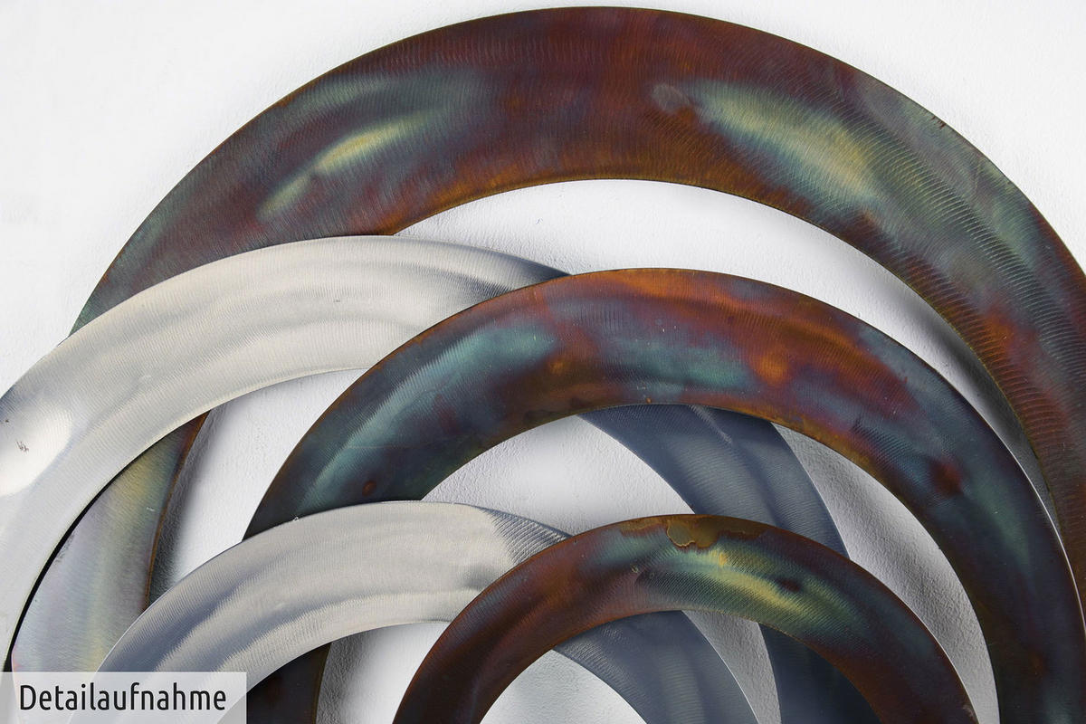 WANDDEKO Braun 86/76 cm - Braun, Metall (4.6/76/5cm) - KUNSTLOFT