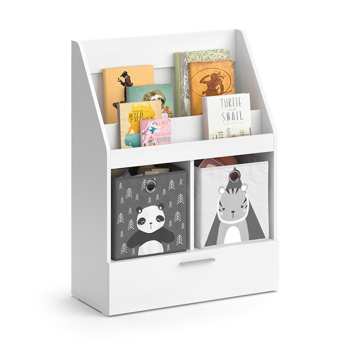 DĚTSKÁ POLIČKA Luigi Bílá - bílá, kompozitní dřevo (72/96.2/31.2cm) - Vicco