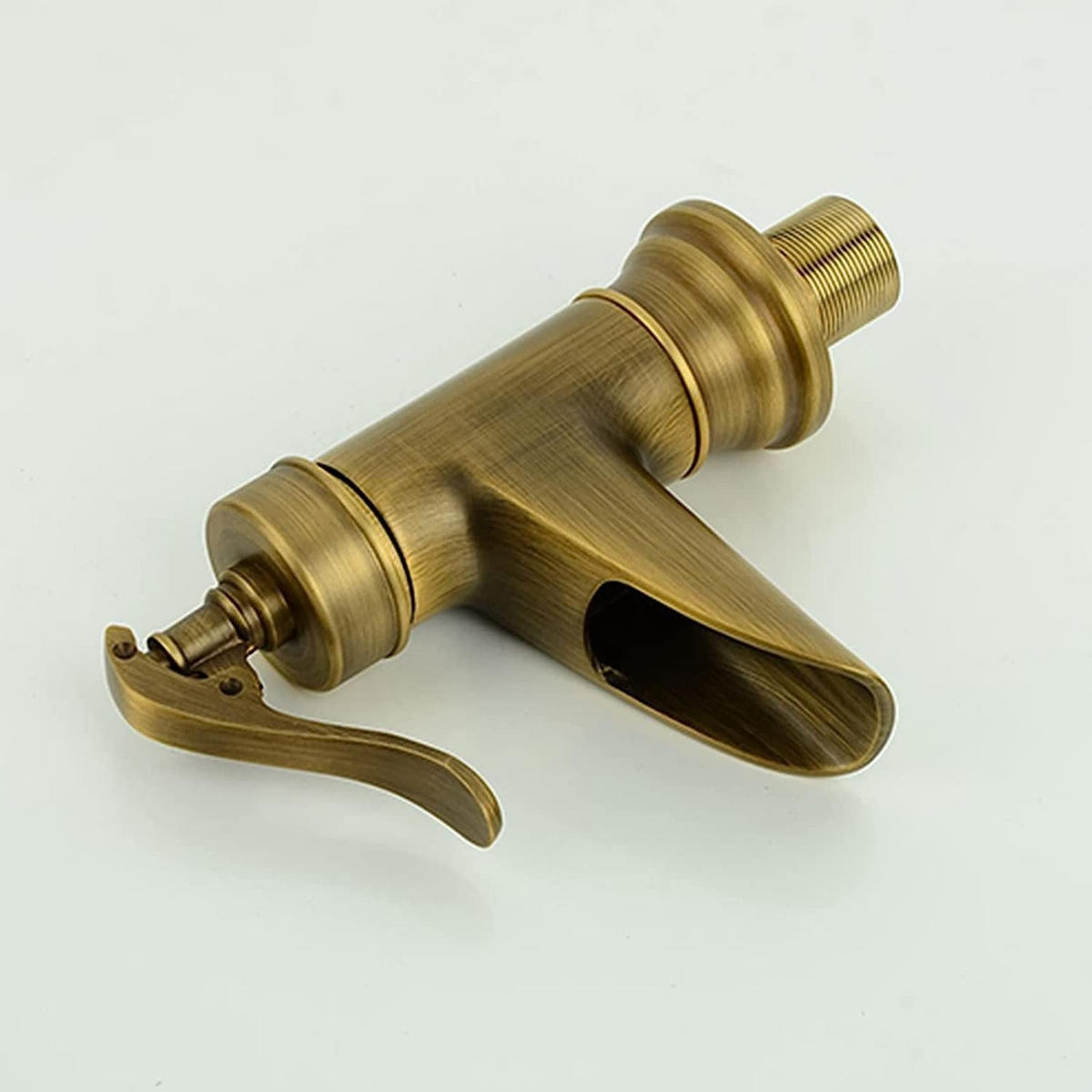 BADEZIMMERARMATUR, 18.5 x 10.5 cm, gold - Goldfarben, Metall (30/15/20cm) - Vallsero